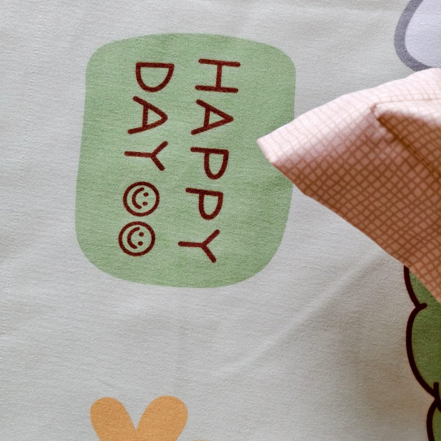 KIDS QUEEN SIZE GLAZE COTTON  BEDSHEET SET-GREEN DINOSAUR PRINT